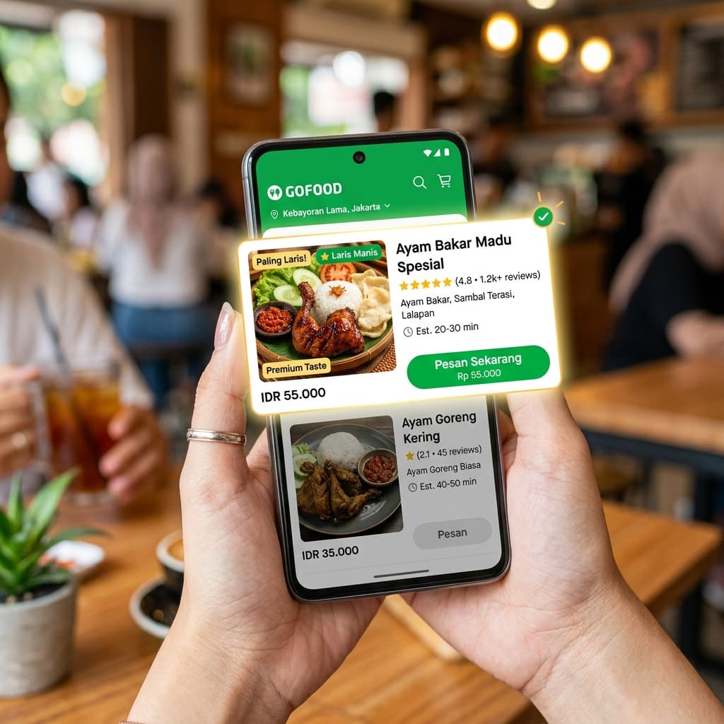 Lebih Banyak Klik & Order di GoFood / GrabFood